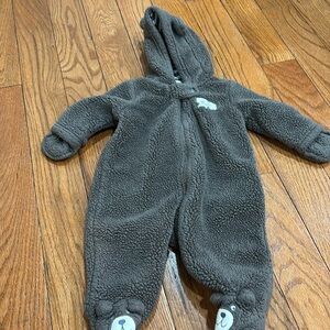 Carters Baby Bear Fleece Bunting Zip Front Winter Jumpsuit 3 Month very warm!!